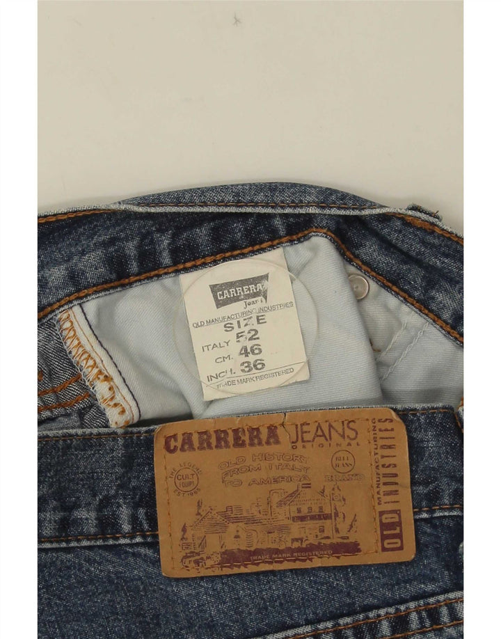 Carrera Herre Denim Shorts IT 52 XL W36 Blå Bomuld