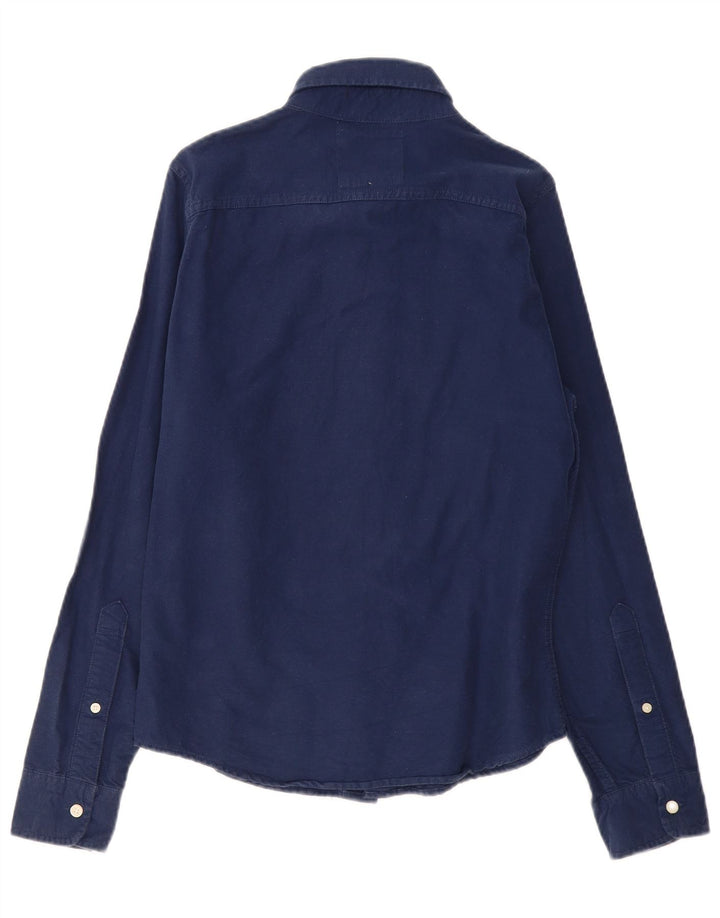 HOLLISTER Herreskjorte lille marineblå bomuld