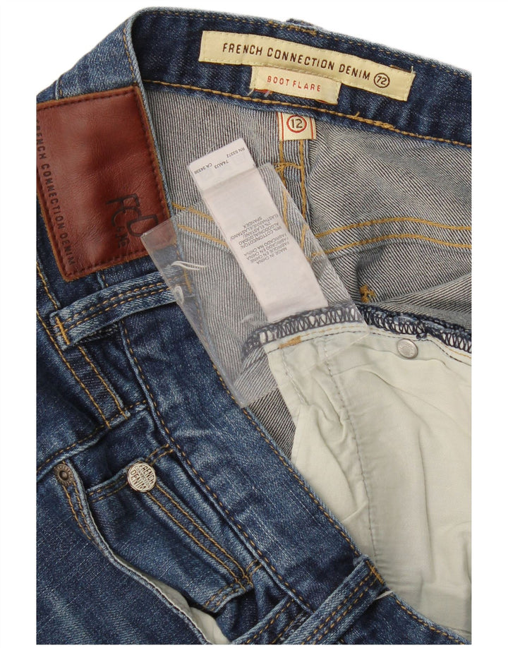 French Connection Dame Bootcut Flared Jeans UK 12 Medium W32 L34 Blå