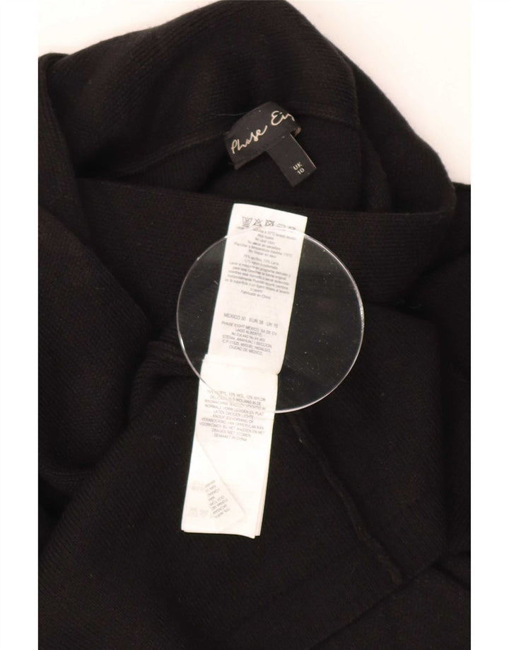 Phase Eight Womens Oversized Longline Cardigan Sweater UK 10 Small Black