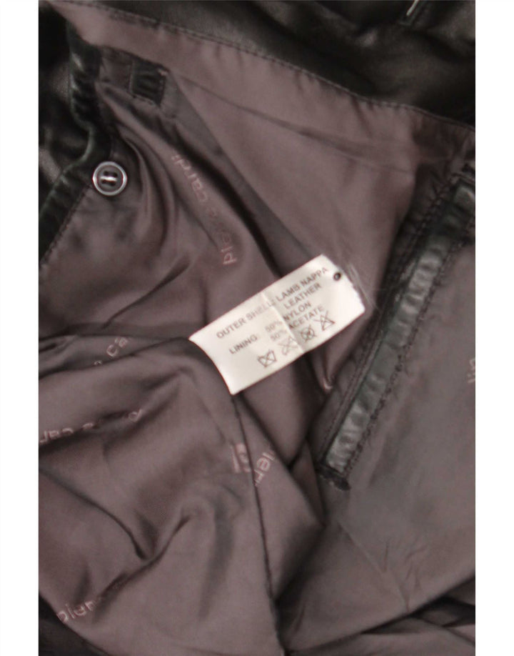 Pierre Cardin Herre Læderjakke UK 40 Large Sort