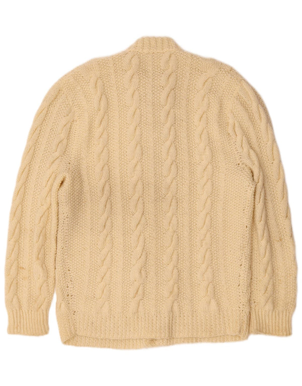 Vintage herre cardigan sweater Small off White