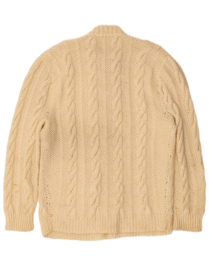 Vintage herre cardigan sweater Small off White