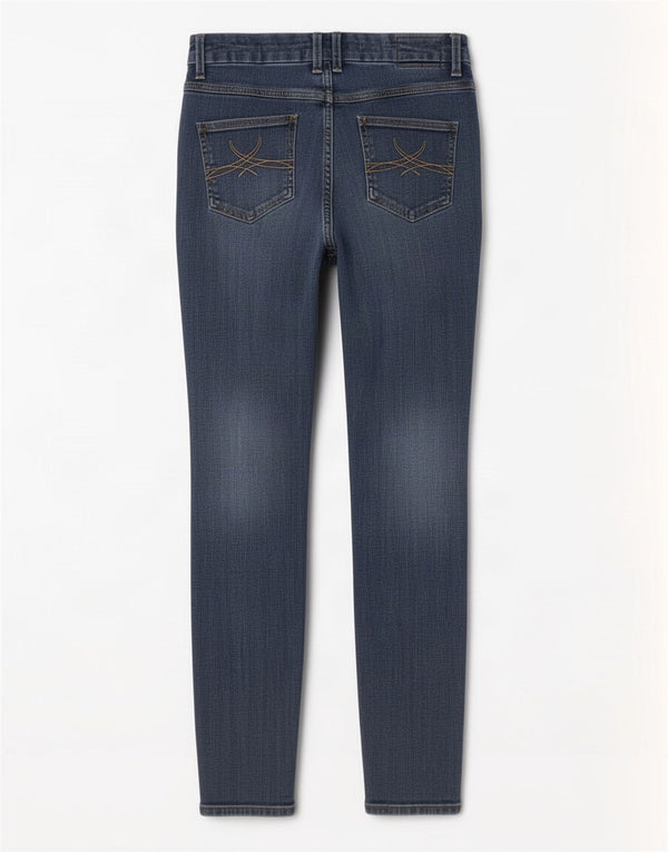 Zara Dame Skinny Jeans UK 10 Small W26 L27 Blue Cotton