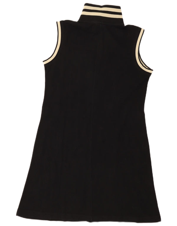 Rifle Womens Sleeveless Polo Dress UK 18 XL Black Cotton