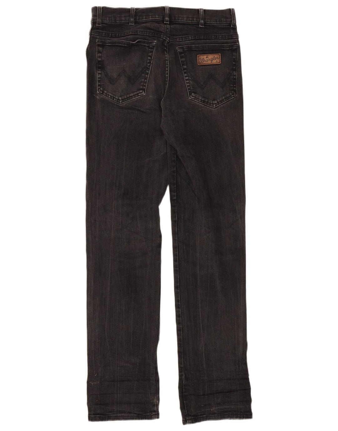 Wrangler Straight Jeans til mænd W33 L36 sort bomuld