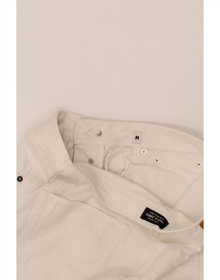 JACK & JONES Mens Denim Shorts Medium W32  White Cotton Vintage Jack & Jones and Second-Hand Jack & Jones from Messina Hembry 