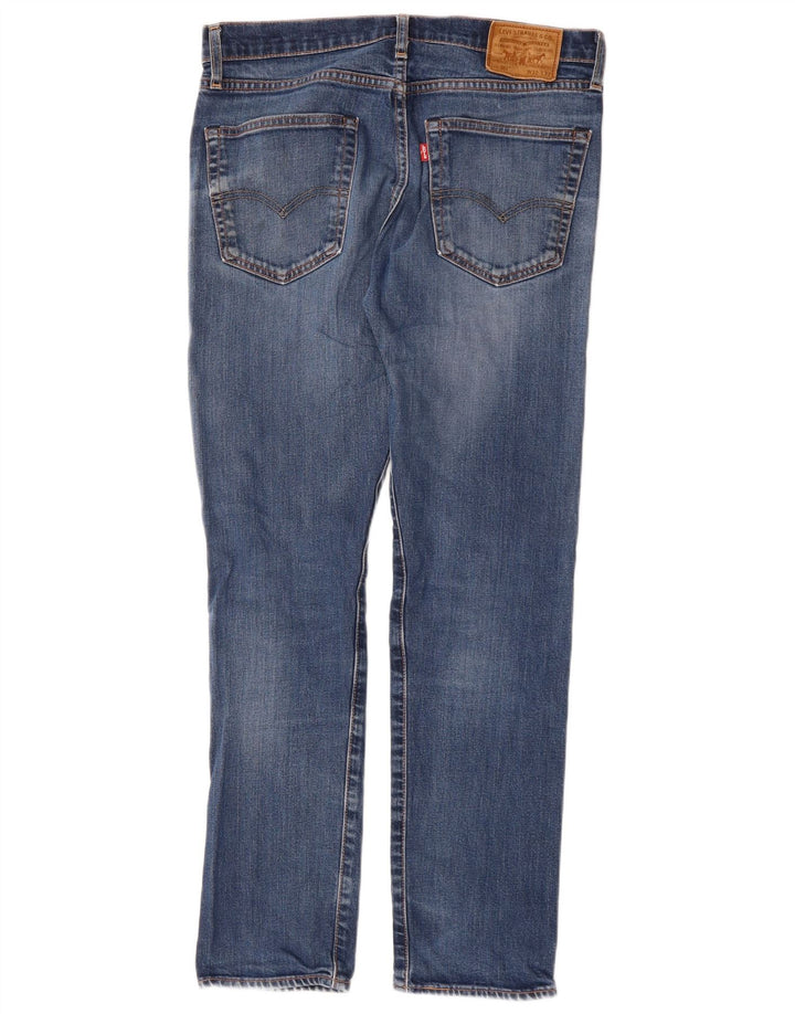 Levi's Herre 502 tilspidsede jeans W32 L29 blå bomuld