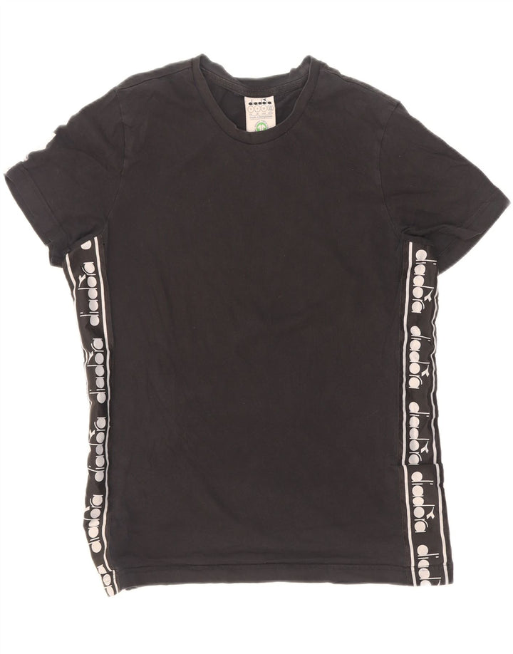 Diadora Herre Grafisk T-Shirt Top Lille Sort