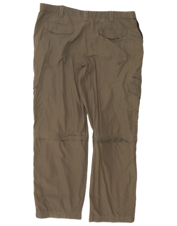 Marks & Spencer Herre Blue Harbor Straight Cargo Bukser W42 L31 Khaki