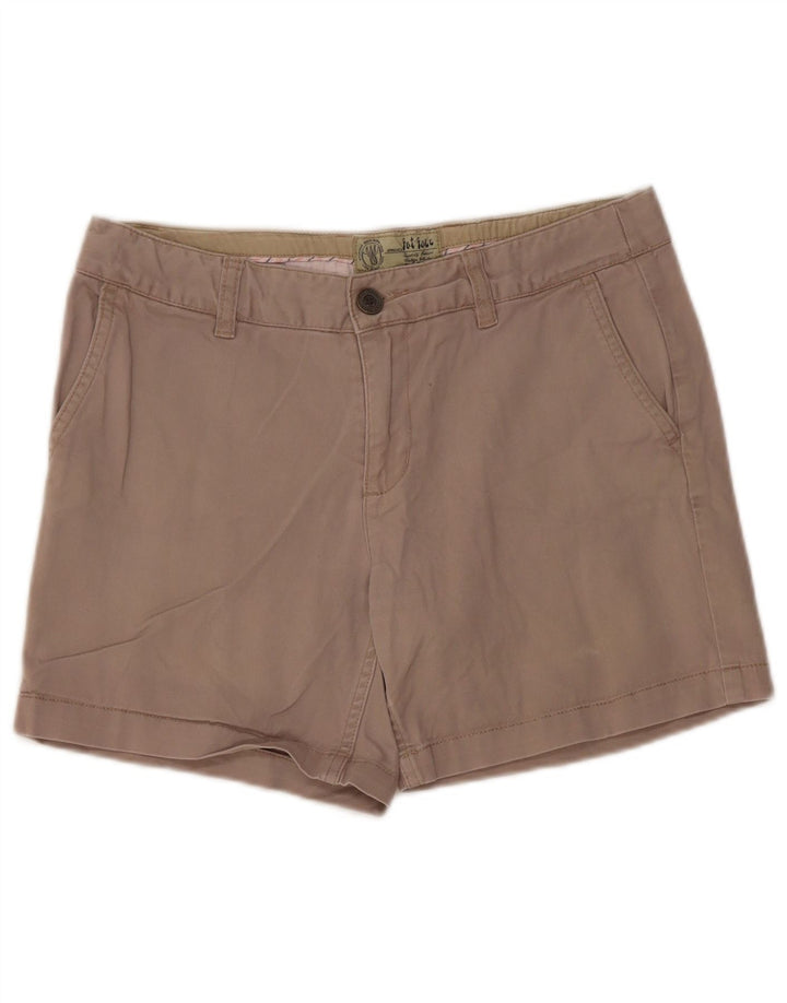 Fat Face Dame Chino Shorts UK 10 Small W30 Grå Bomuld