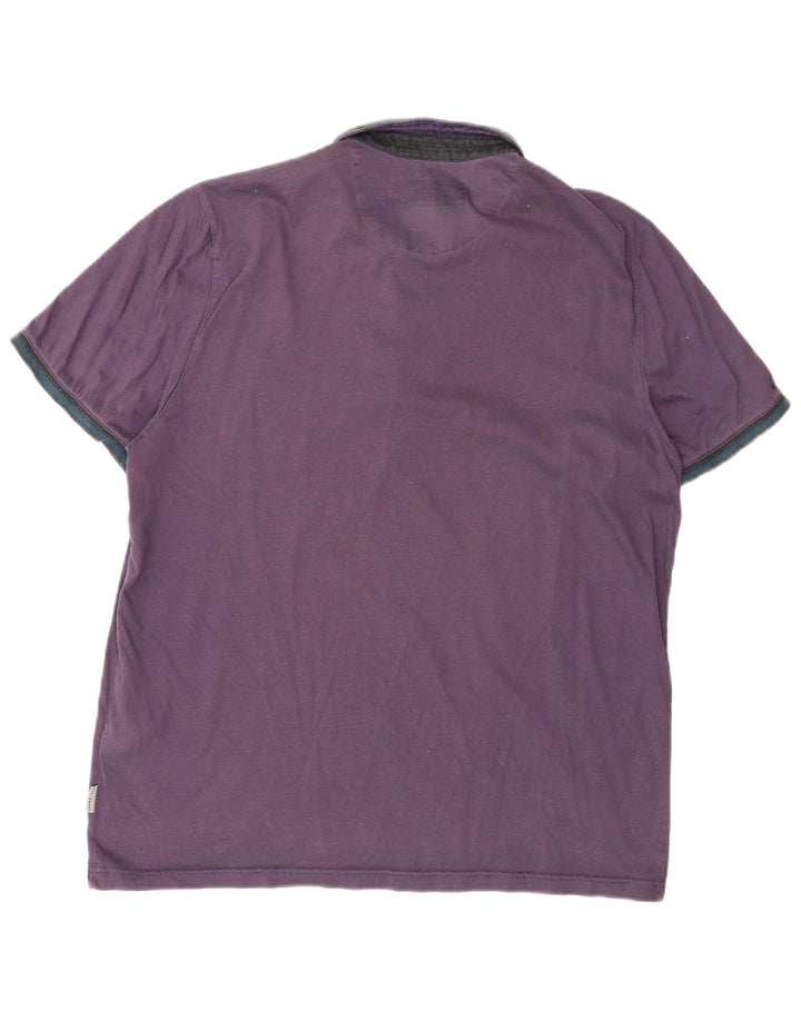 Ted Baker Herre Rugby Polo Shirt Størrelse 5 XL Lilla