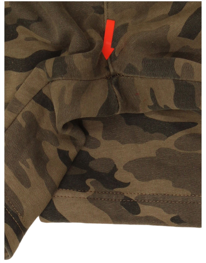 French Connection Herre Sportshorts Store Khaki Camouflage Bomuld