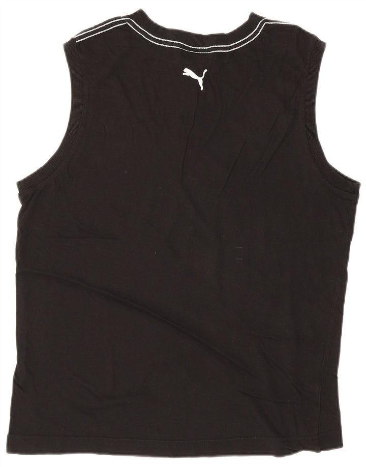 PUMA Herre grafisk vest Top Stor sort bomuld