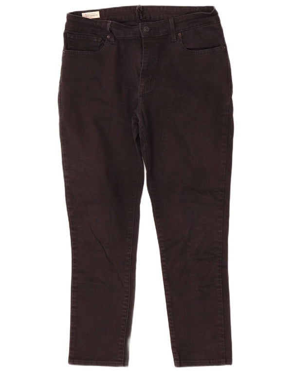 Levi's Slim Jeans til kvinder W32 L26 sort bomuld