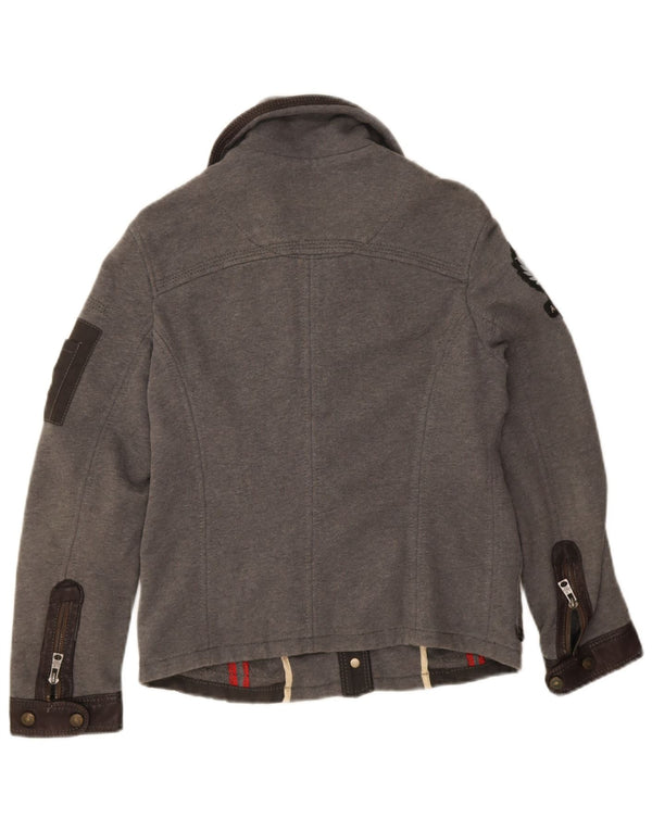 Aeronautica Militare Dame Utility Jacket IT 44 Medium Grey Colourblock