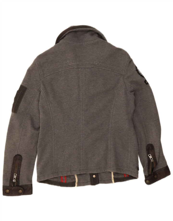 Aeronautica Militare Dame Utility Jacket IT 44 Medium Grey Colourblock