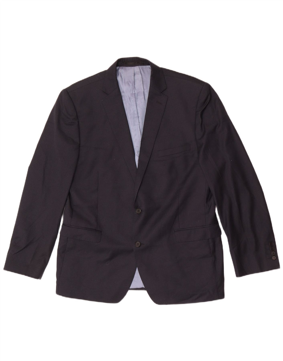 French Connection Herre 2 Button Blazer Jacket UK 44 2XL Navy Blue Wool