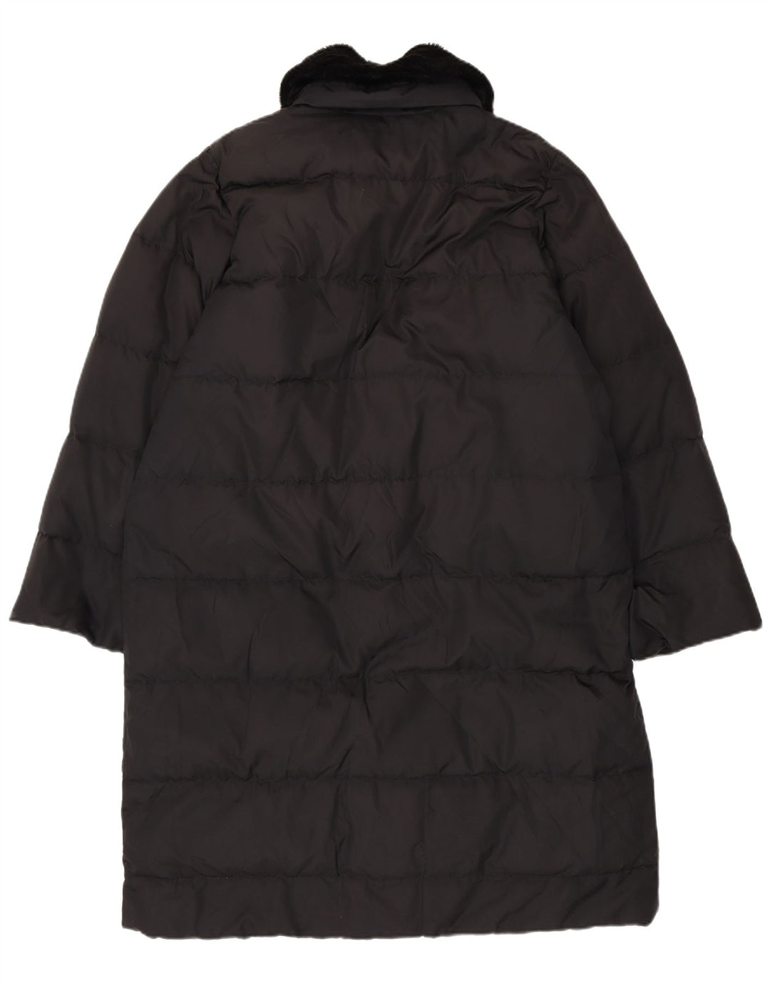 Max Mara Dame Weekend Oversized Polstret Frakke UK 12 Medium Sort Polyamid