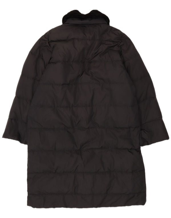 Max Mara Dame Weekend Oversized Polstret Frakke UK 12 Medium Sort Polyamid