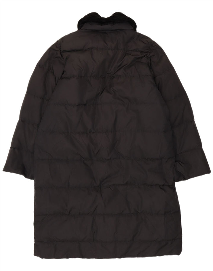 Max Mara Dame Weekend Oversized Polstret Frakke UK 12 Medium Sort Polyamid
