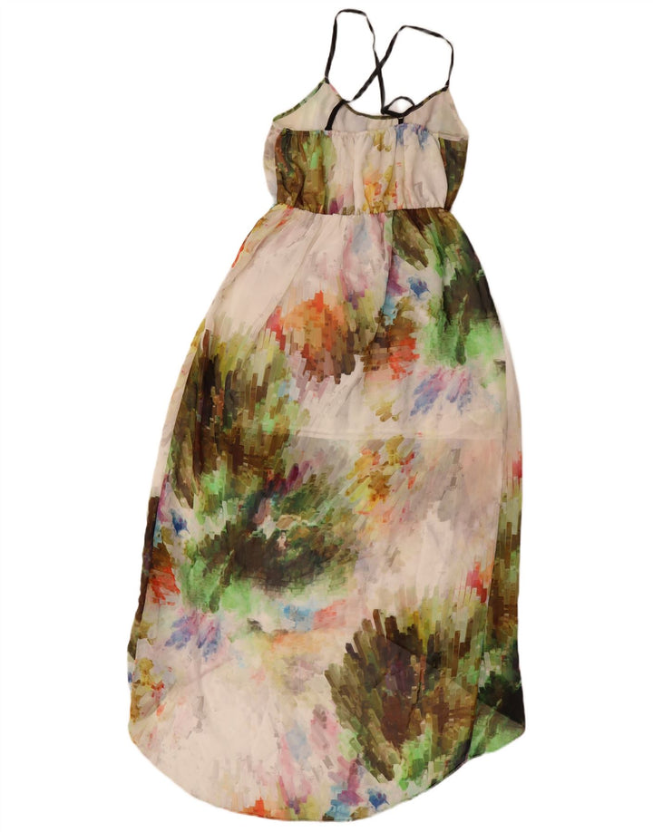 Topshop Dame Halter Dress UK 8 Small Multicolor Tie Dye Polyester