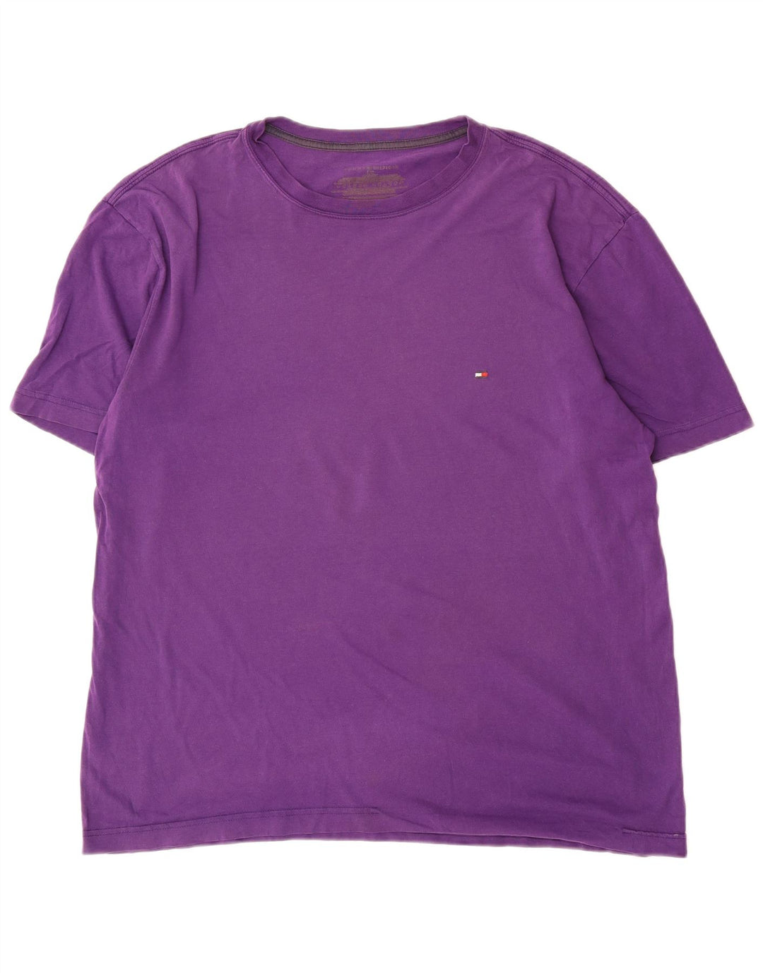 Tommy Hilfiger Herre T-Shirt Top Stor Lilla