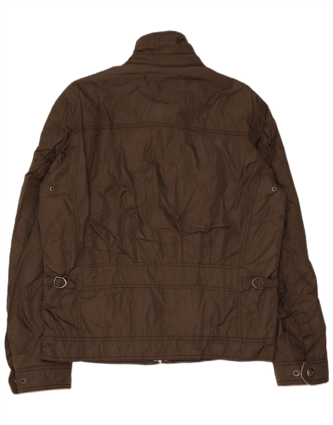 MASSIMO DUTTI Herre Utility Jacket UK 40 Large Khaki Nylon