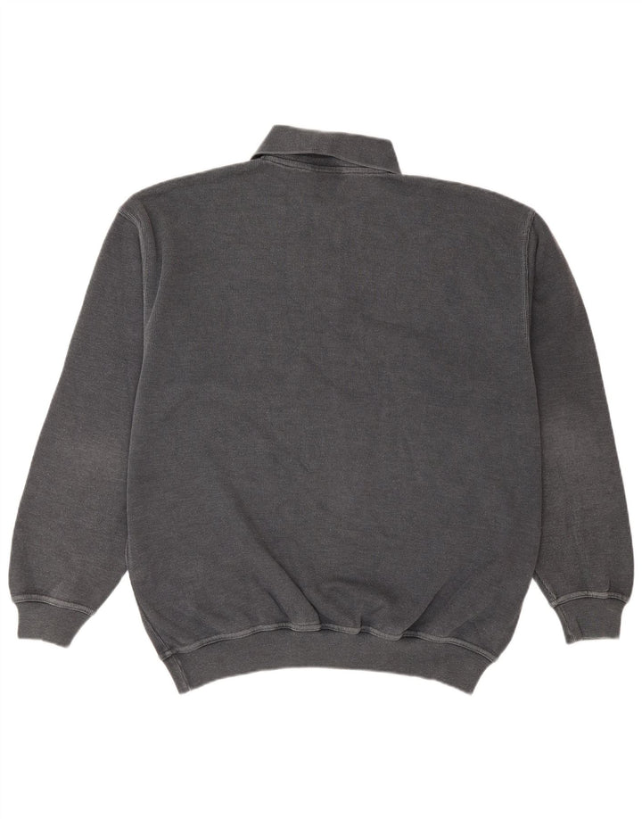Daniel Hechter Herre Polo Neck Jumper Sweater IT 50 Medium Grå Bomuld
