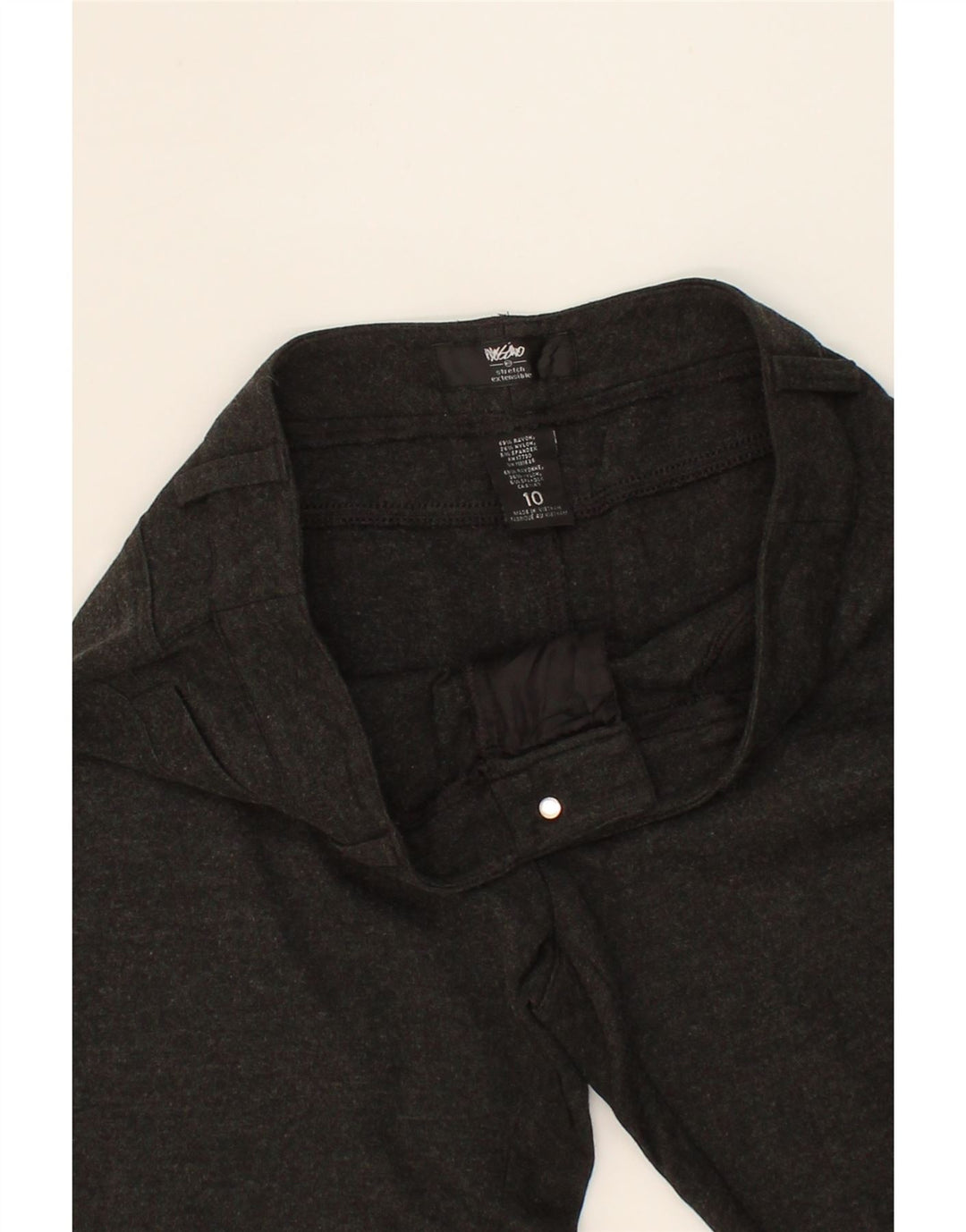 MOSSIMO Womens Slim Casual Trousers US 10 Large W32 L29 Grey Rayon Vintage Mossimo and Second-Hand Mossimo from Messina Hembry 