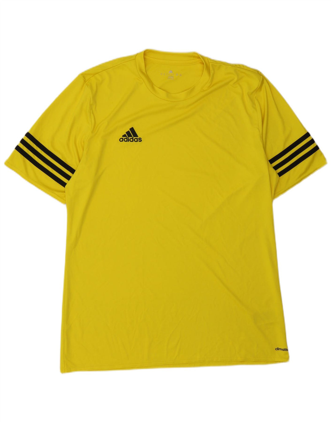 ADIDAS Herre Climalite T-Shirt Top Stor Gul Polyester