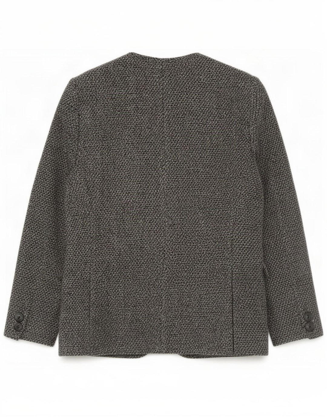 Vintage Dame 3-knaps blazerjakke UK 14 Large Grey Wool