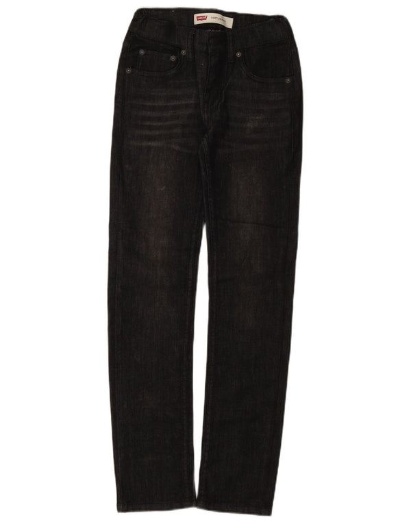 Levi's Boys 510 Skinny Jeans 9-10 år W24 L28 sort bomuld