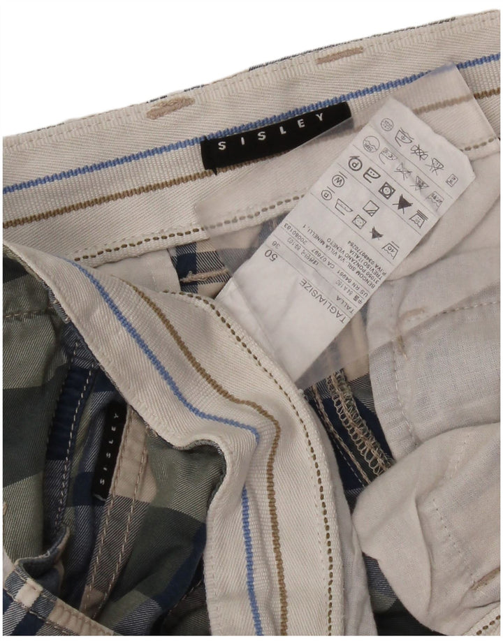 Sisley Herre Cargo Shorts IT 50 Large W36 Flerfarvet ternet bomuld