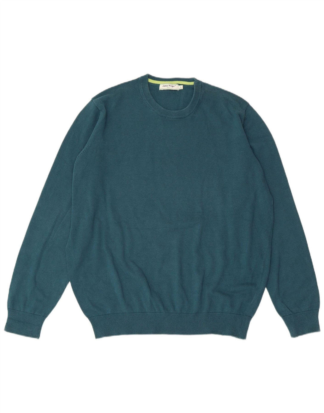 James Pringle Herre Crew Neck Jumper Sweater Stor blå bomuld