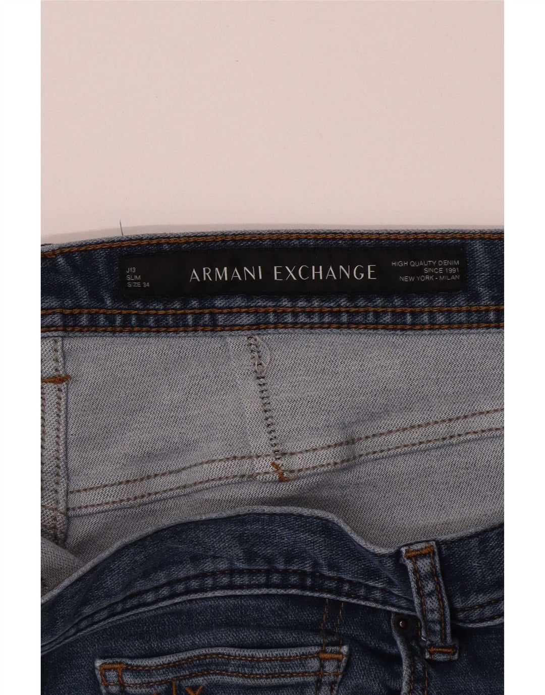 Armani Exchange Herre Slim Jeans W34 L32 Blå