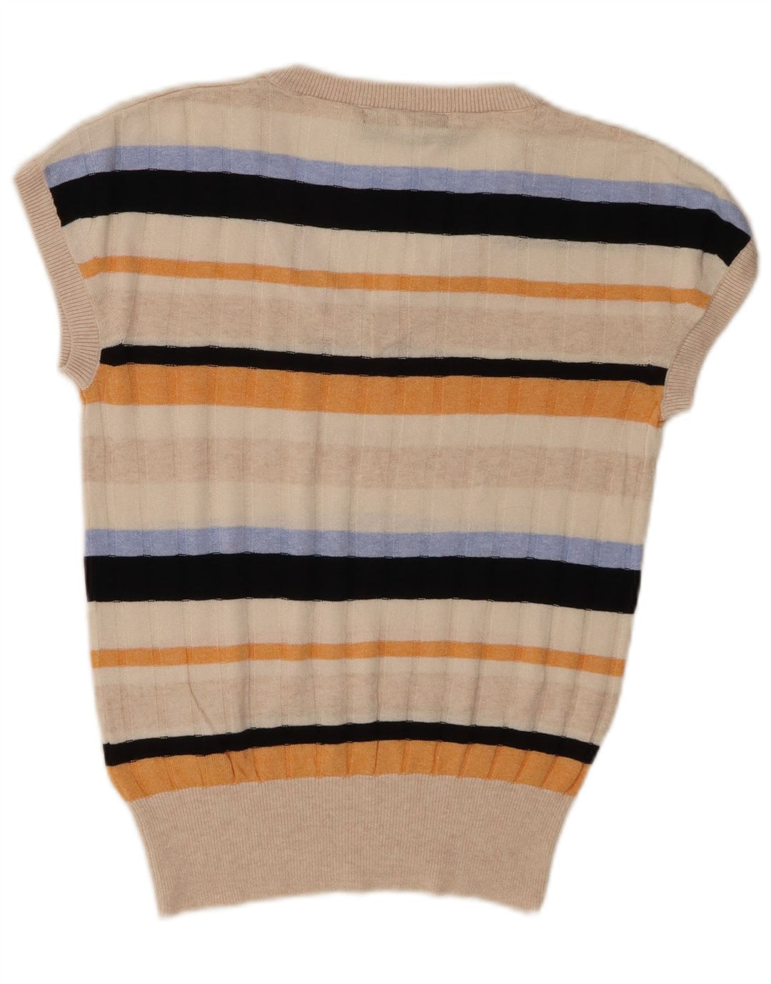 Marks & Spencer Damevest Tank Top UK 10 Small Multicolored Striped