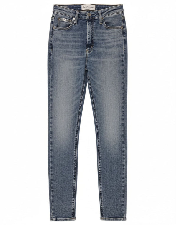 Calvin Klein Dame Skinny Jeans W27 L30 Blå Bomuld