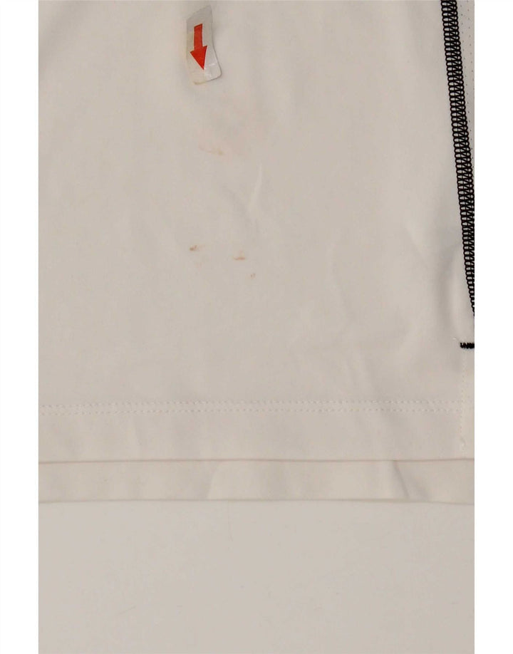 Nike Herre Dri Fit grafisk T-shirt Top Stor hvid polyester