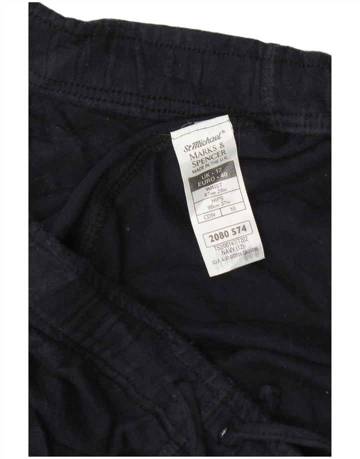 Marks & Spencer Sportsshorts til kvinder UK 12 Mellem marineblå bomuld