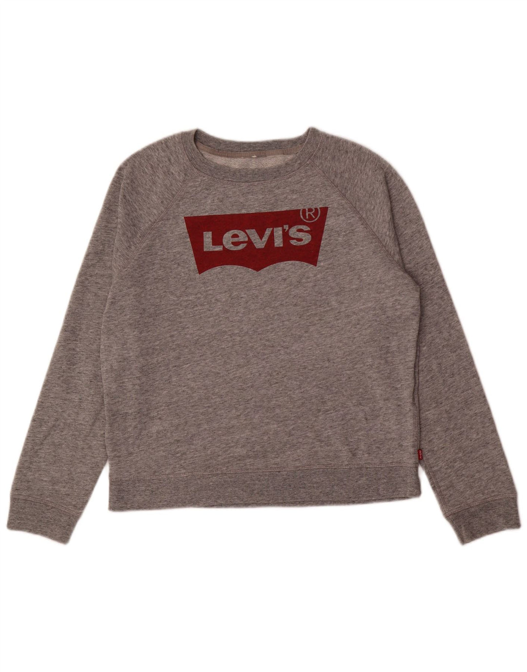 Levi's grafisk sweatshirt til kvinder UK 14 Medium Grå Flecked