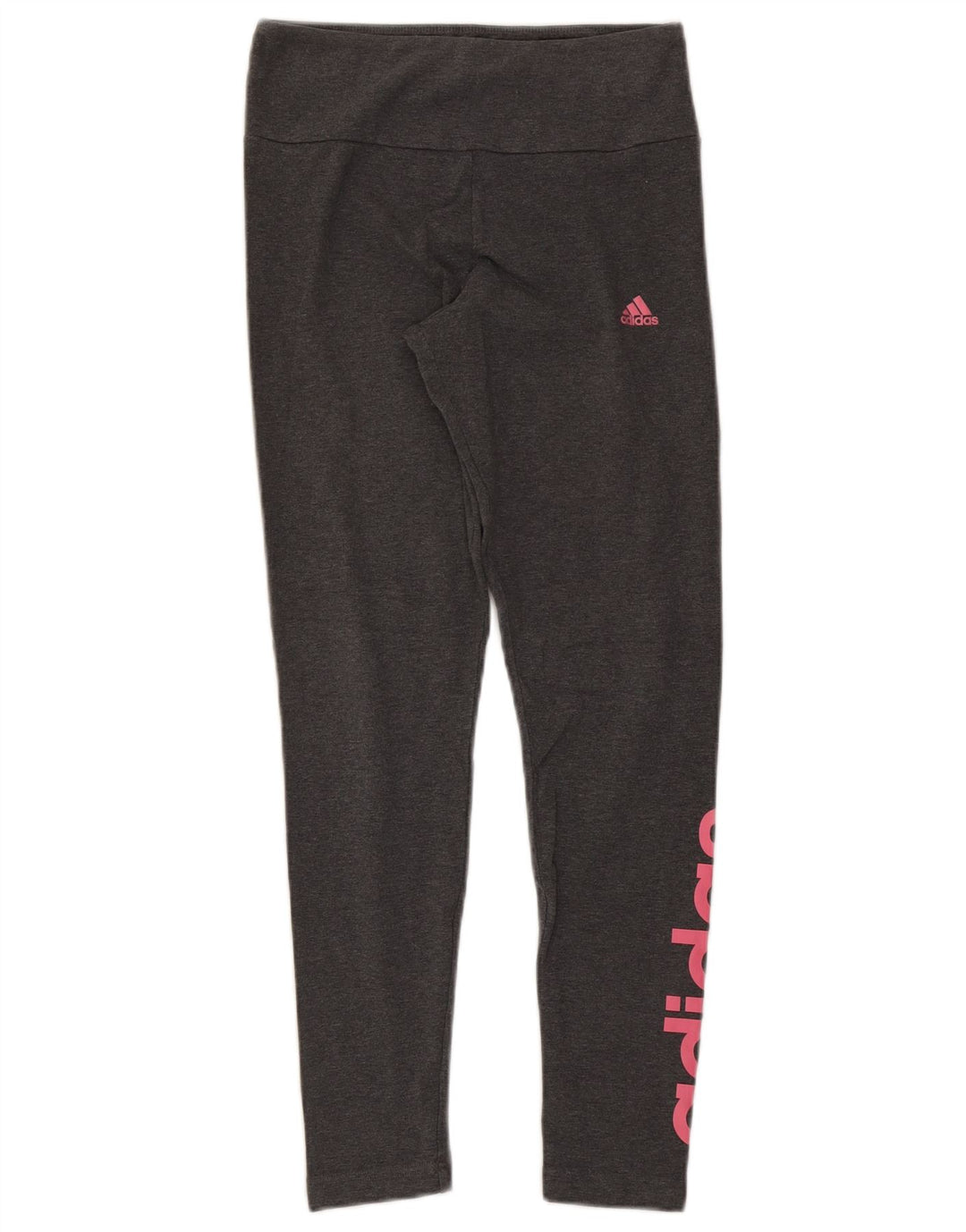 ADIDAS Grafiske Leggings til kvinder UK 12/14 Medium Grå