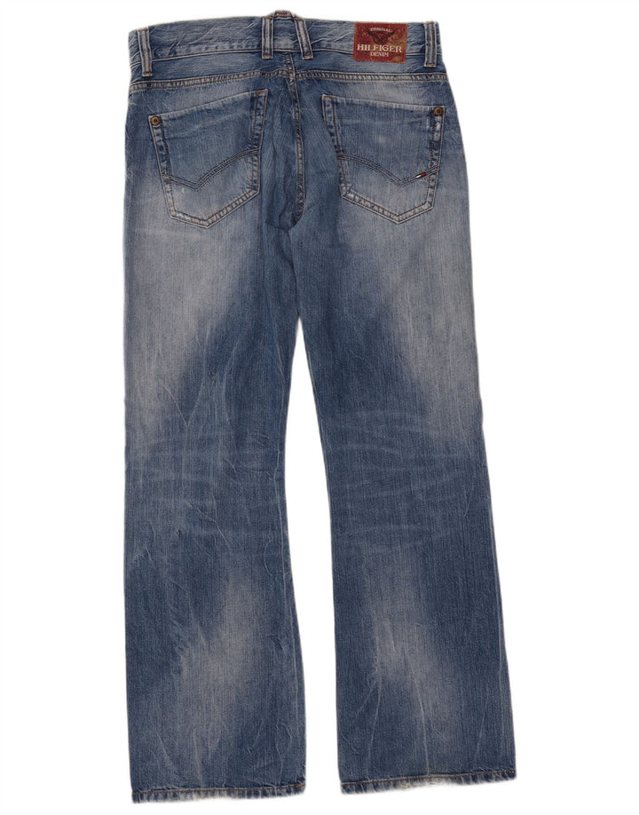 TOMMY HILFIGER Herre Rogar Bootcut Jeans W34 L32 Blå