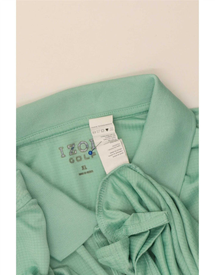 Izod Polo Shirt til mænd XL turkis polyester