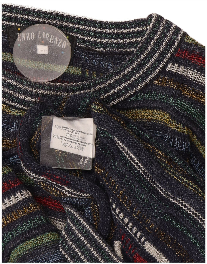 Enzo Lorenzo Herre Crew Neck Jumper Sweater IT 50 Medium Flerfarvet