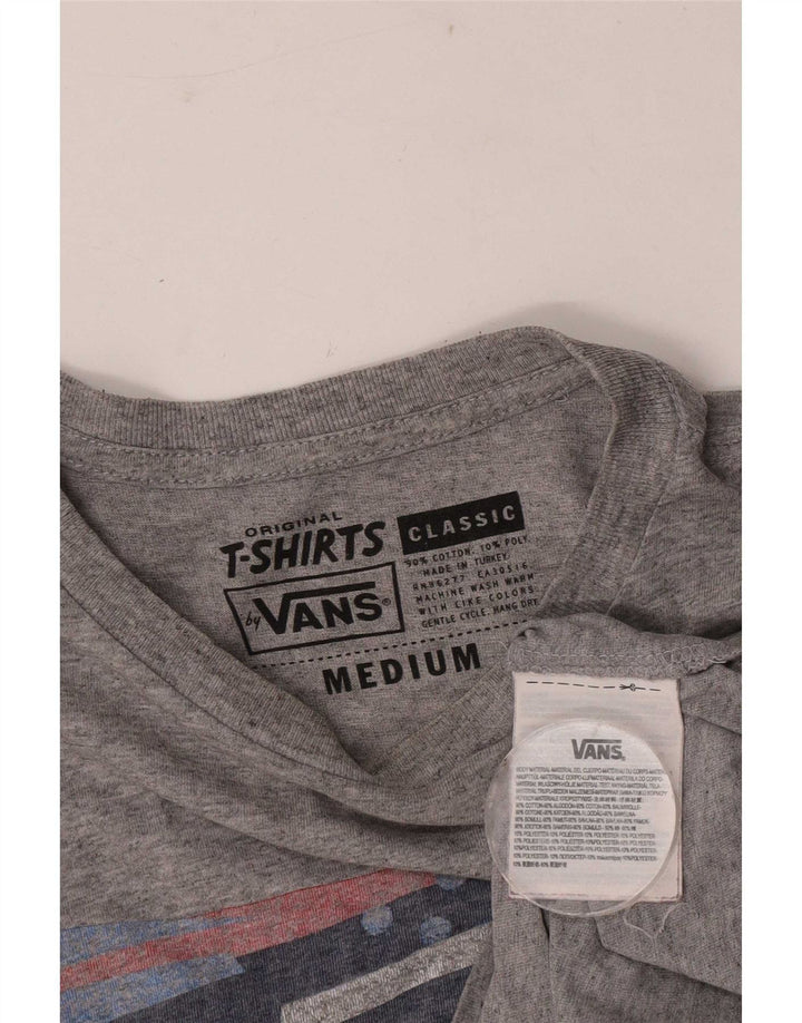 Vans Herre grafisk T-shirt Top mellemgrå bomuld