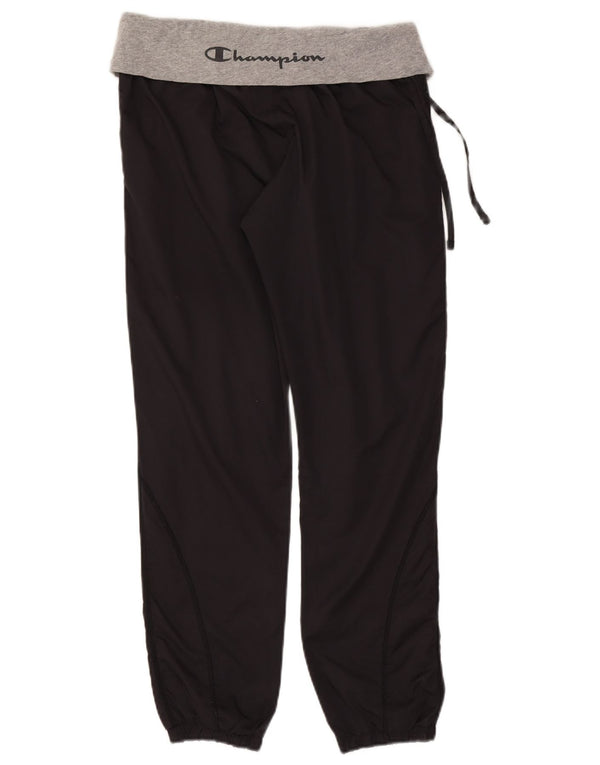 Champion Womens Heritage Fit Træningsdragt Bukser Joggers UK 14 Large Black