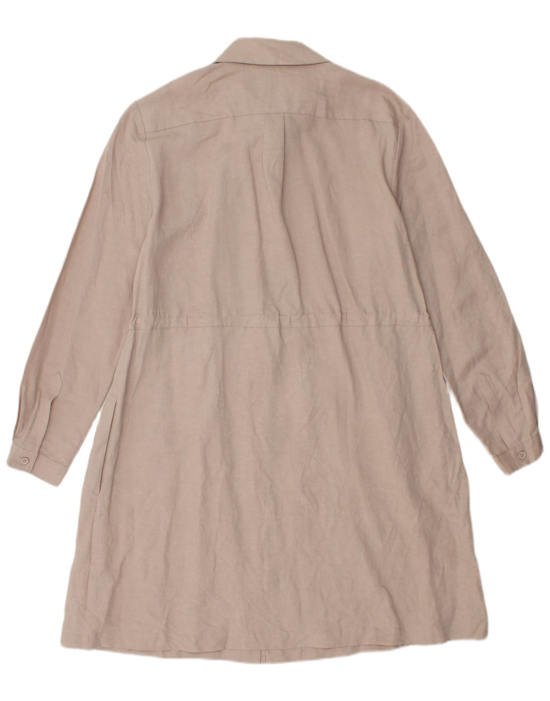 FRENCH CONNECTION Womens Shirt Dress UK 12 Medium  Beige Linen