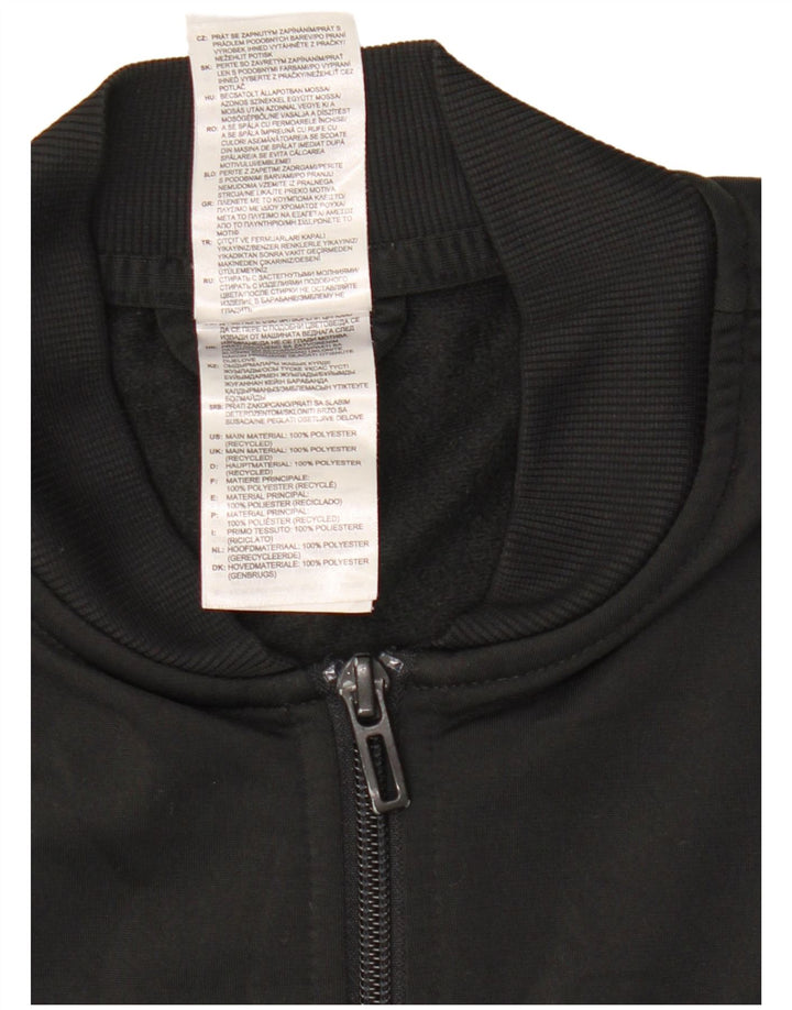 Adidas træningsdragt topjakke til kvinder UK 12/14 Medium Black Polyester