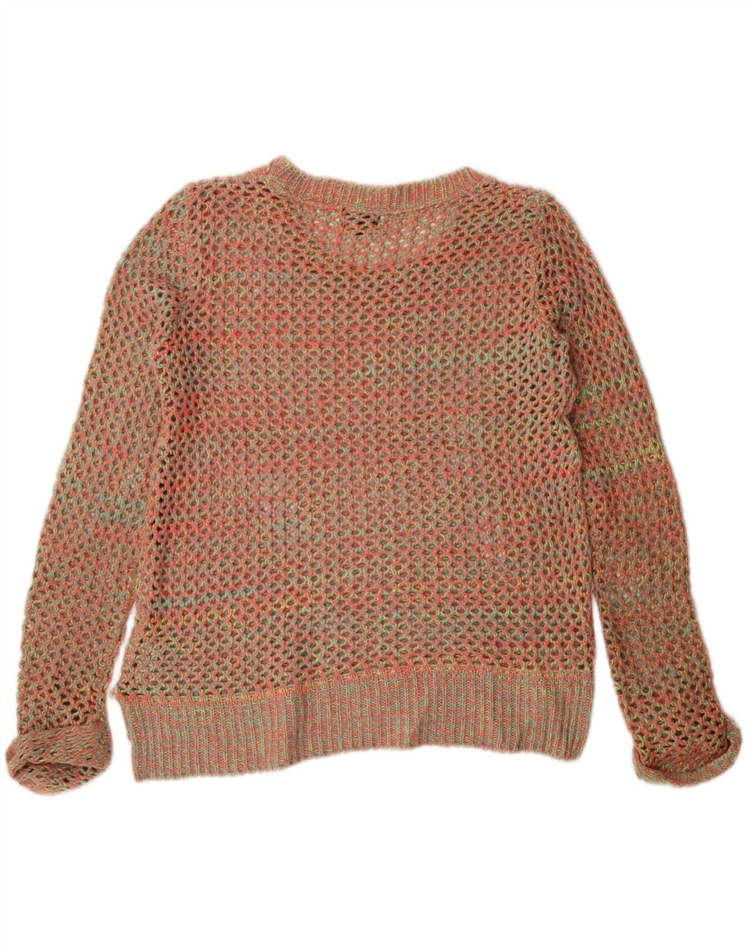 TOPSHOP Womens Oversized Crew Neck Jumper Sweater UK 10 Small  Brown Vintage Topshop and Second-Hand Topshop from Messina Hembry 